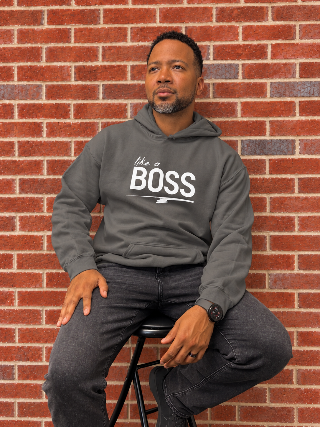like a BOSS Men's Hoodie | Motivational Streetwear Shirt