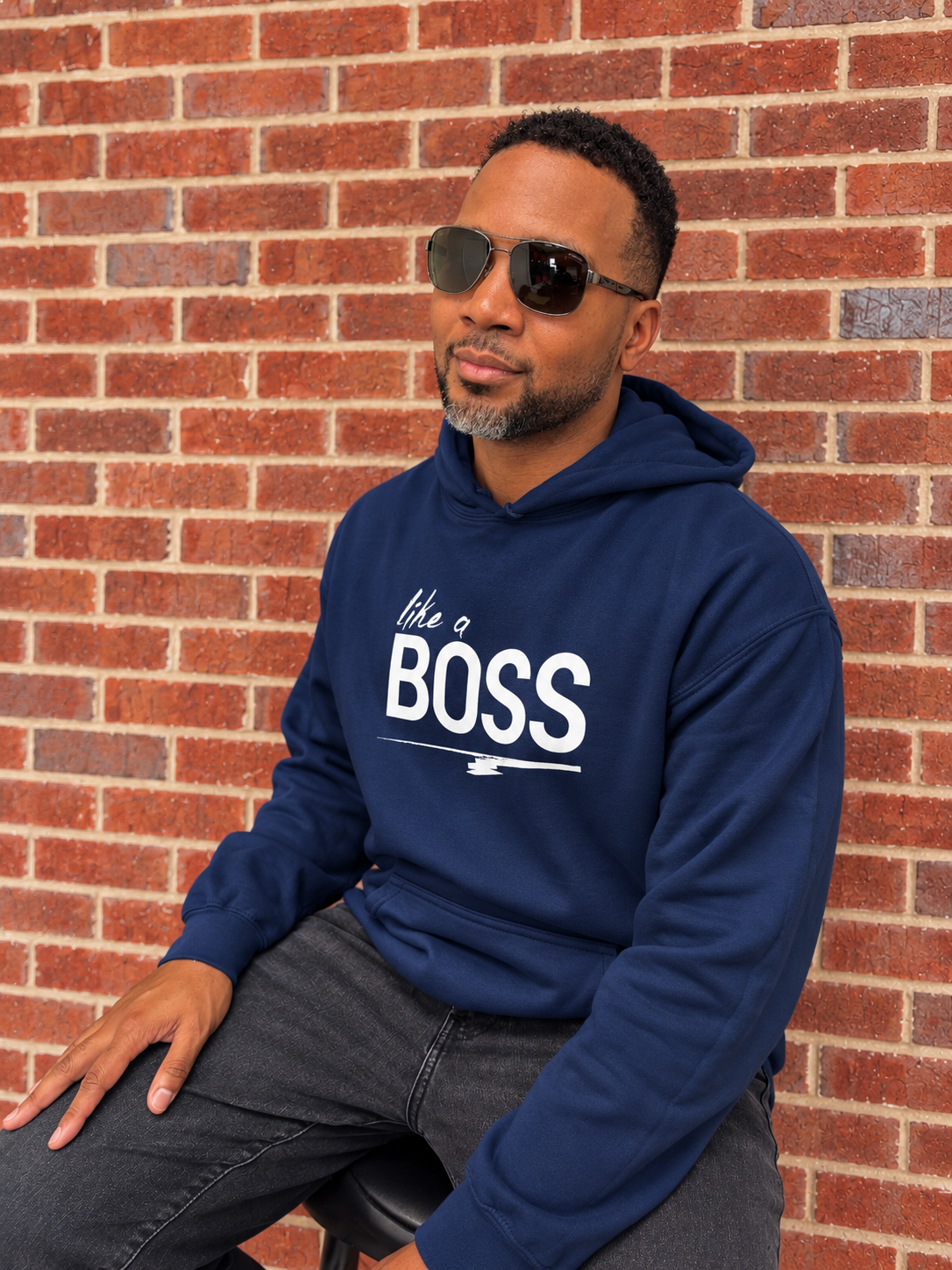 like a BOSS Men's Hoodie | Motivational Streetwear Shirt