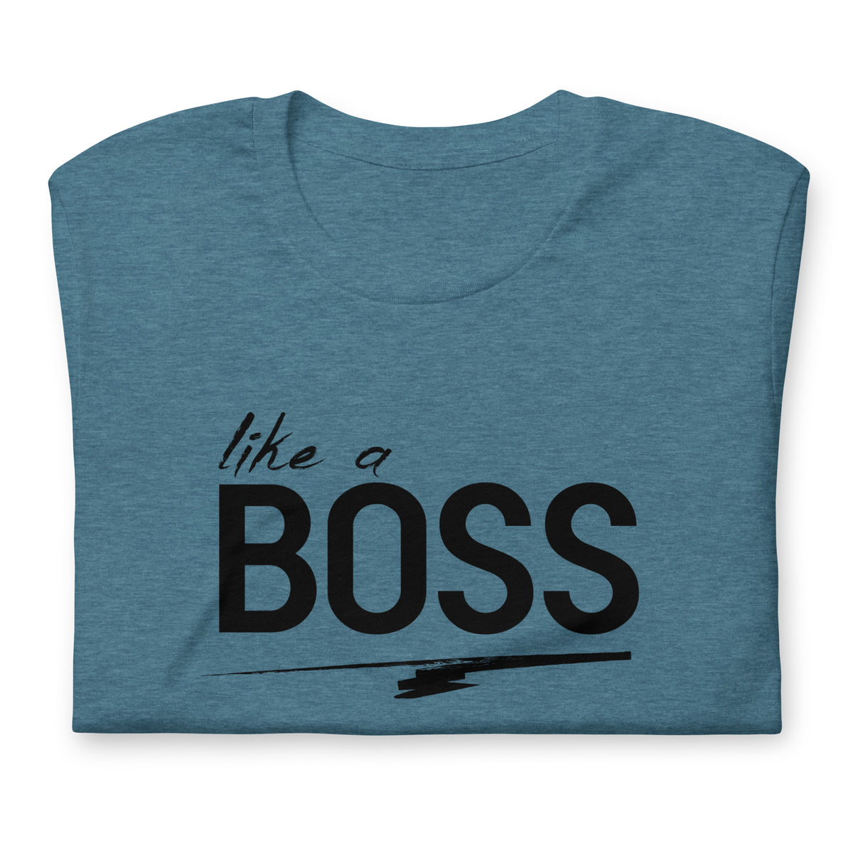 like a BOSS Black Text Plus Size Men's Graphic Tee | Motivational Streetwear Shirt