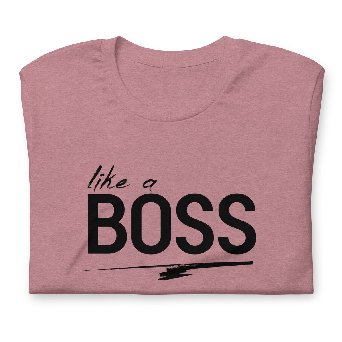 like a BOSS Black Text Plus Size Men's Graphic Tee | Motivational Streetwear Shirt