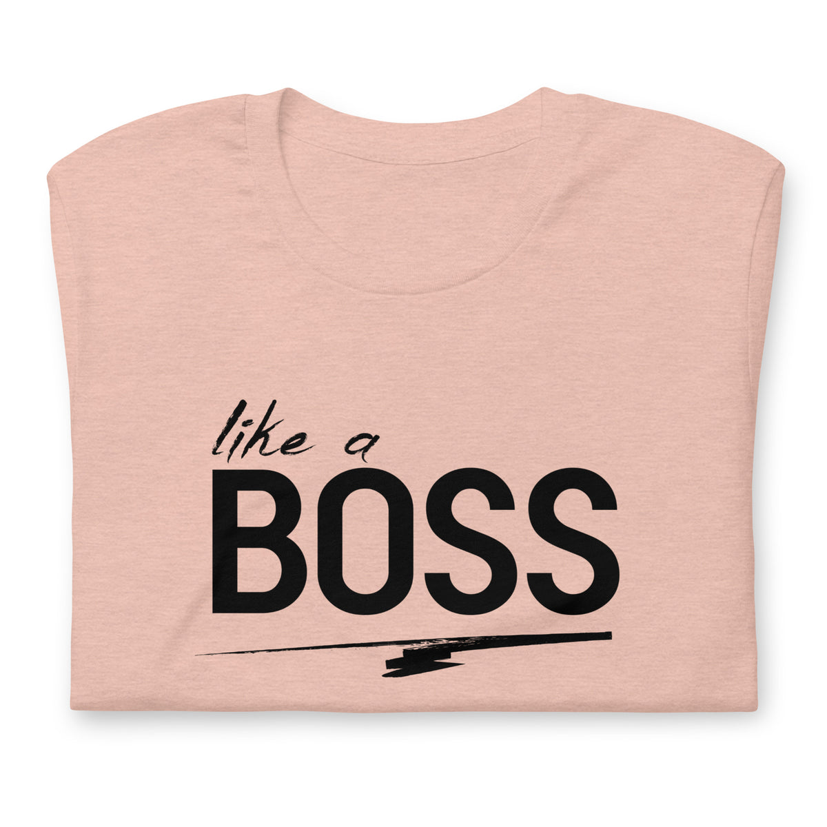 like a BOSS Black Text Plus Size Men's Graphic Tee | Motivational Streetwear Shirt