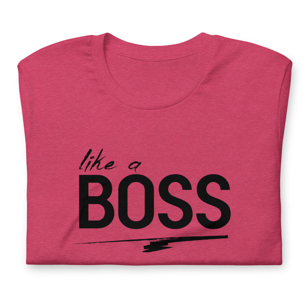 like a BOSS Black Text Plus Size Men's Graphic Tee | Motivational Streetwear Shirt