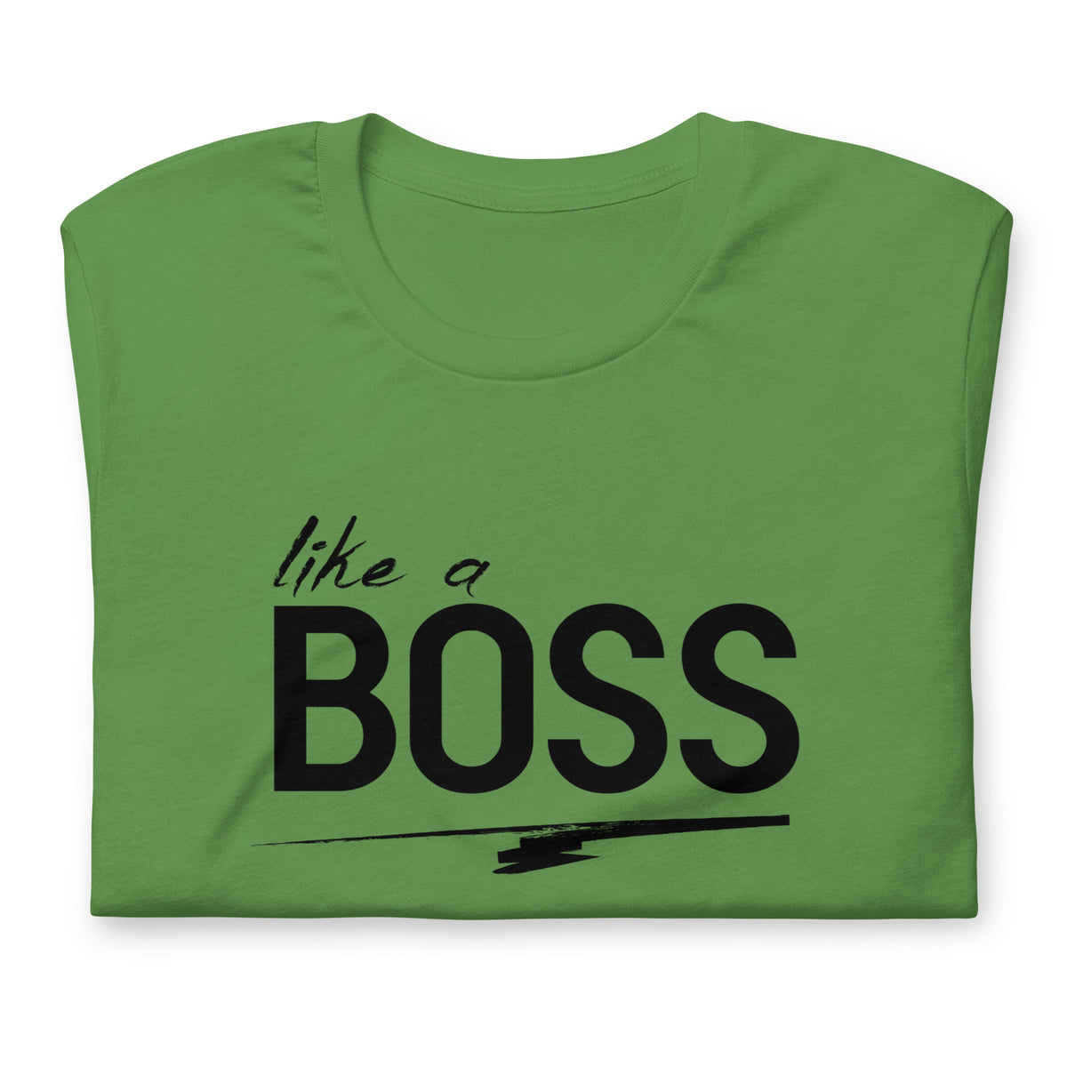 like a BOSS Black Text Men's Graphic Tee | Motivational Streetwear Shirt