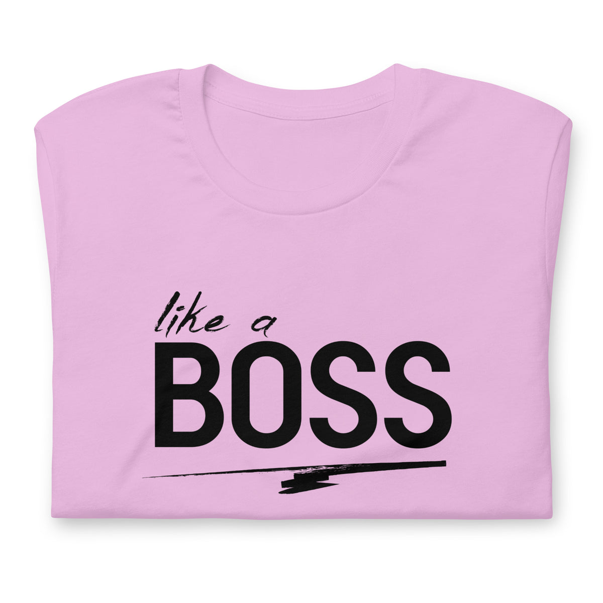 like a BOSS Black Text Plus Size Men's Graphic Tee | Motivational Streetwear Shirt