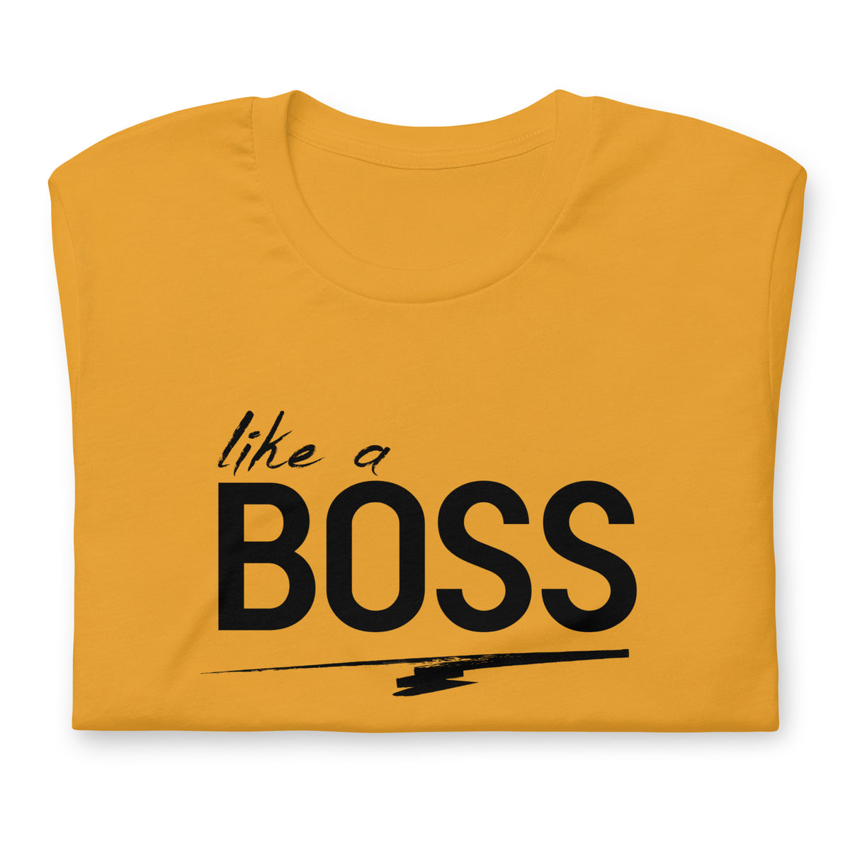 like a BOSS Black Text Men's Graphic Tee | Motivational Streetwear Shirt
