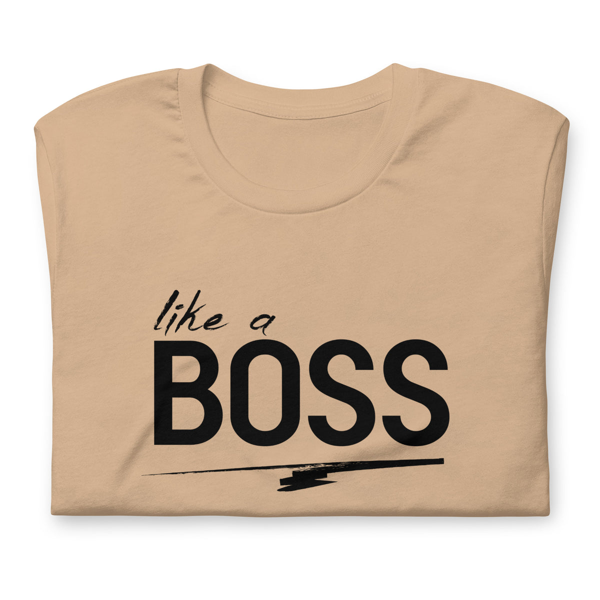 like a BOSS Black Text Plus Size Men's Graphic Tee | Motivational Streetwear Shirt