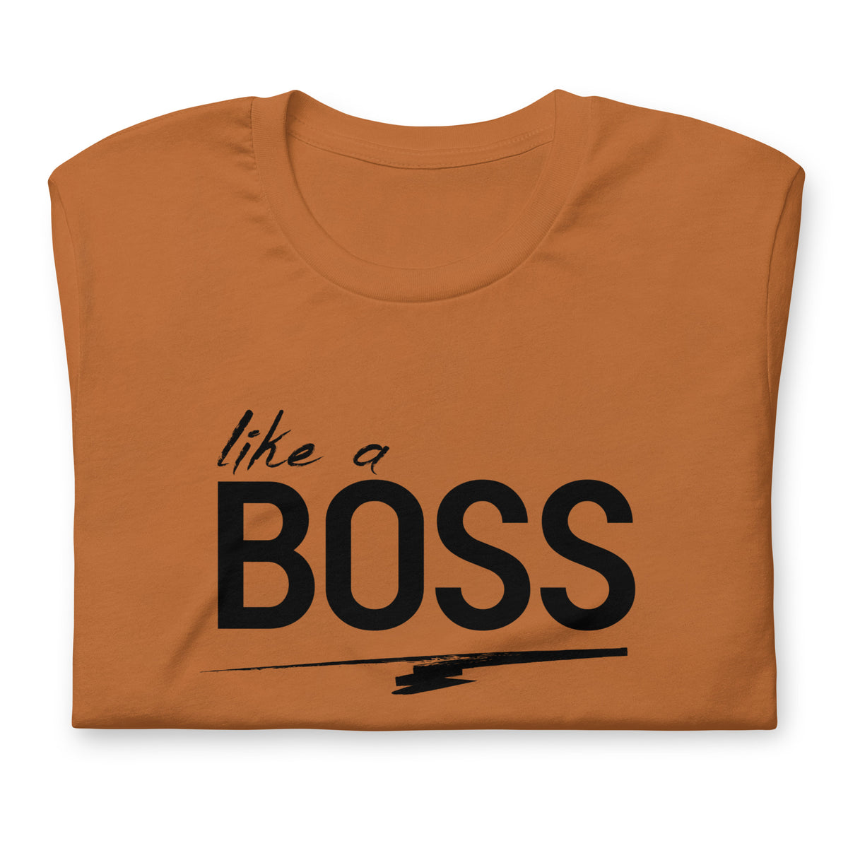 like a BOSS Black Text Plus Size Men's Graphic Tee | Motivational Streetwear Shirt