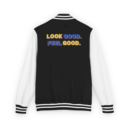 Look Good. Feel Good. Letterman Jacket | Premium Embroidered Streetwear Varsity Jacket
