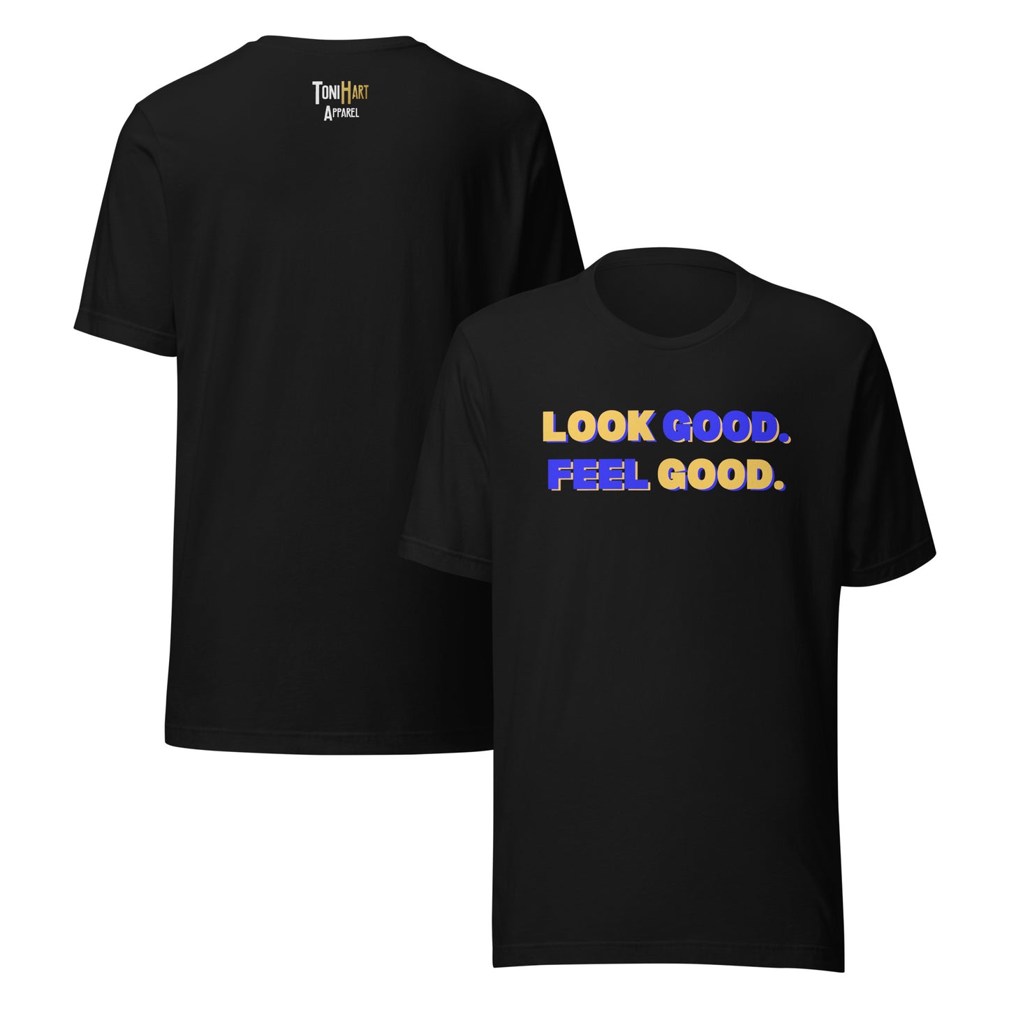 Look Good. Feel Good. Block Short sleeved T-Shirt in black