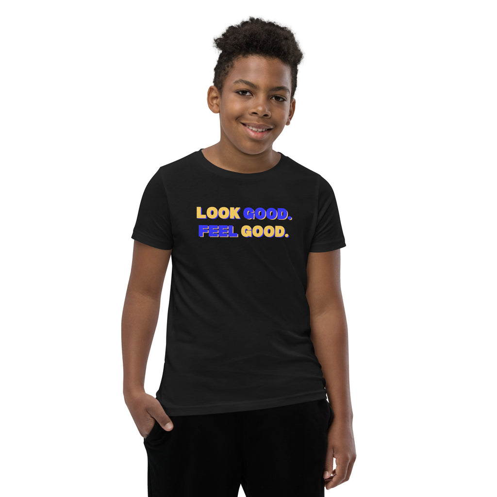 Kids Look Good. Feel Good. Block Short sleeved T-Shirt in black
