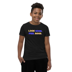 Kids Look Good. Feel Good. Block Short sleeved T-Shirt in black