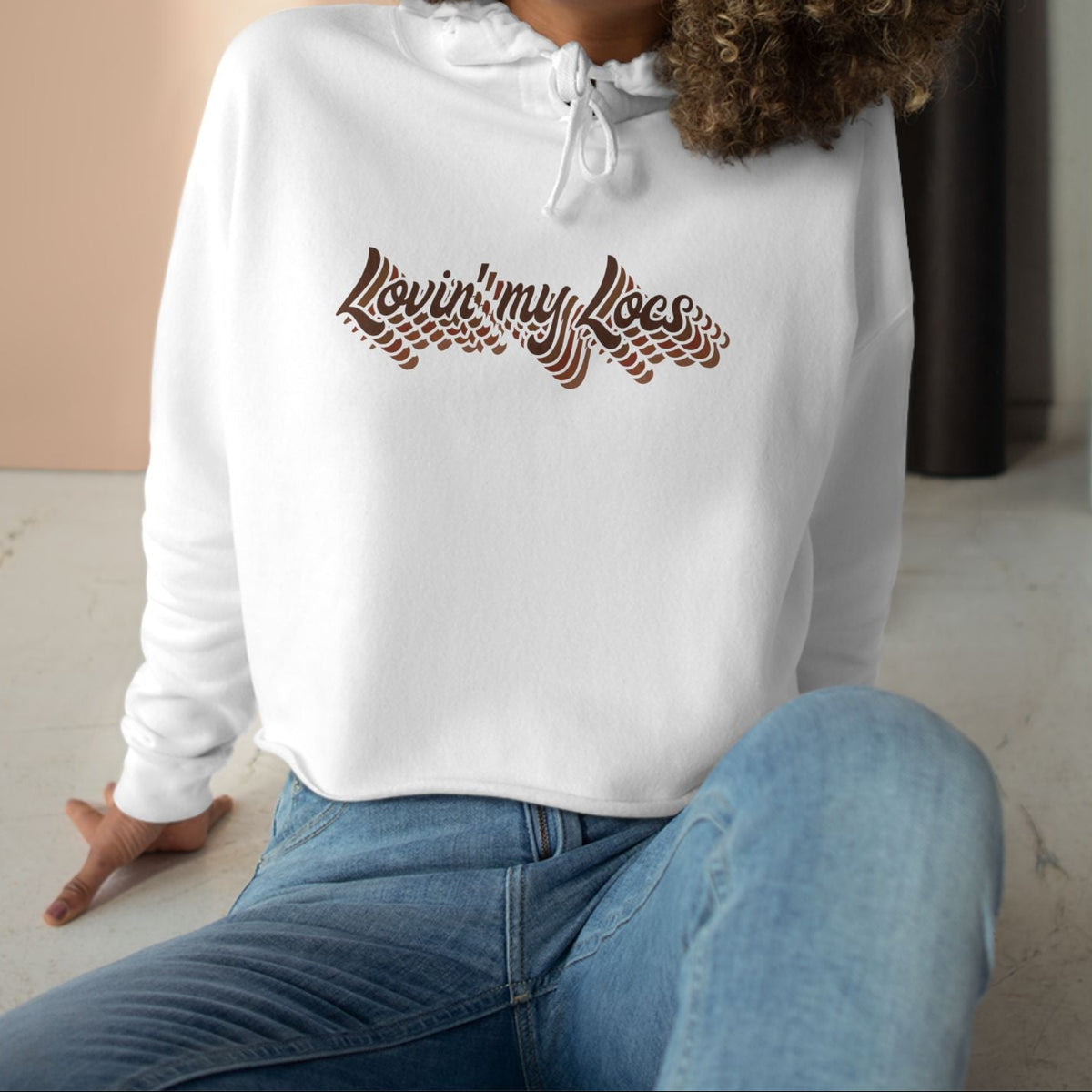 Lovin' My Locs Cropped Hoodie