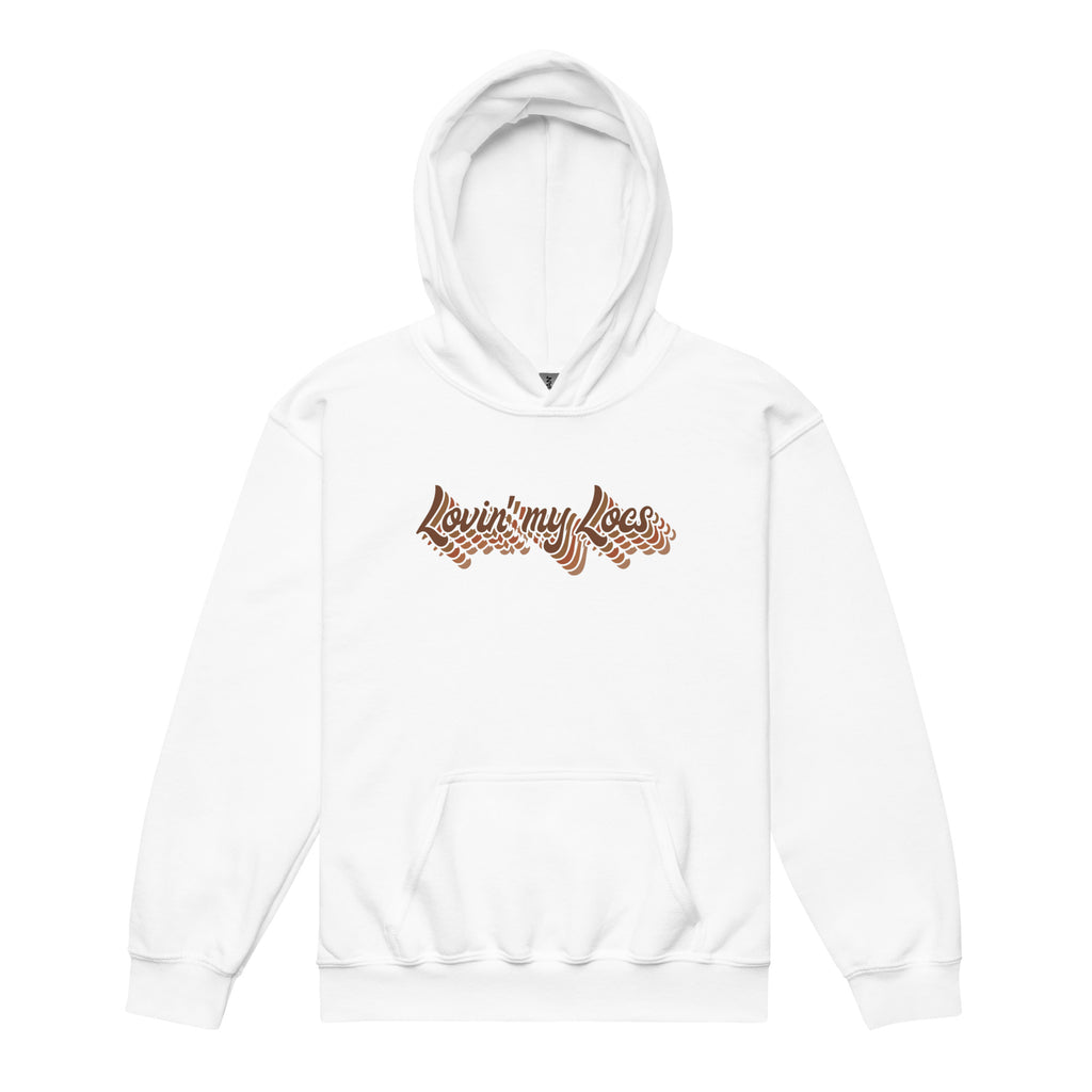 Lovin' my Locs white kids hoodie