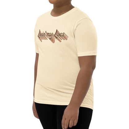 Lovin' my Locs short sleeved girls t-shirt in natural