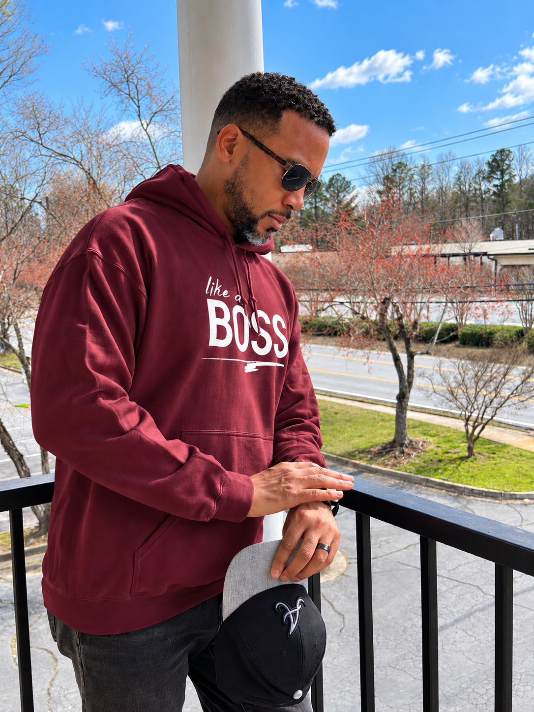 like a BOSS Men's Hoodie | Motivational Streetwear Shirt