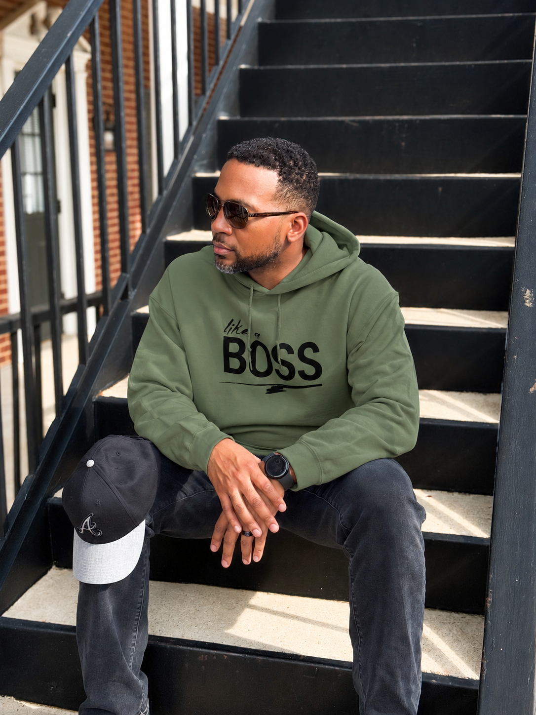 like a BOSS Men's Hoodie | Motivational Streetwear Shirt