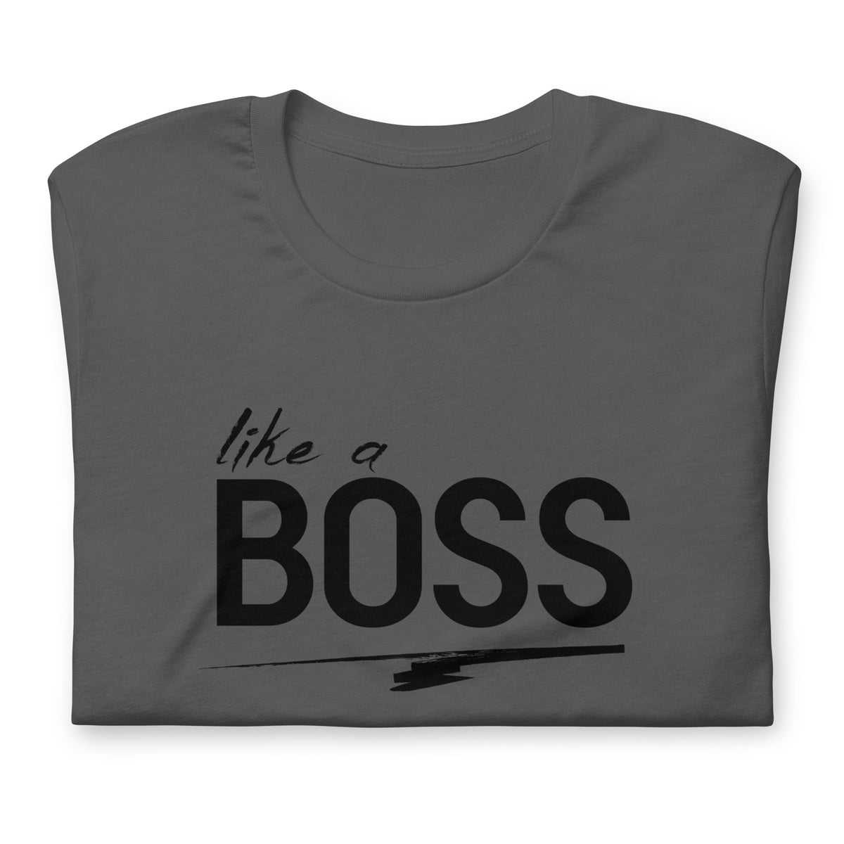 like a BOSS Black Text Plus Size Men's Graphic Tee | Motivational Streetwear Shirt