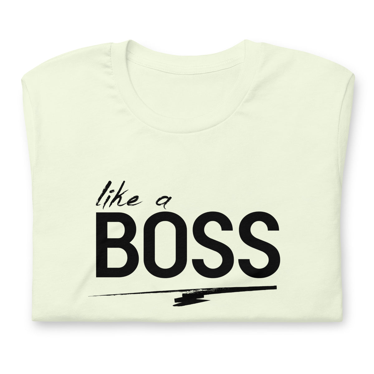 like a BOSS Black Text Plus Size Men's Graphic Tee | Motivational Streetwear Shirt
