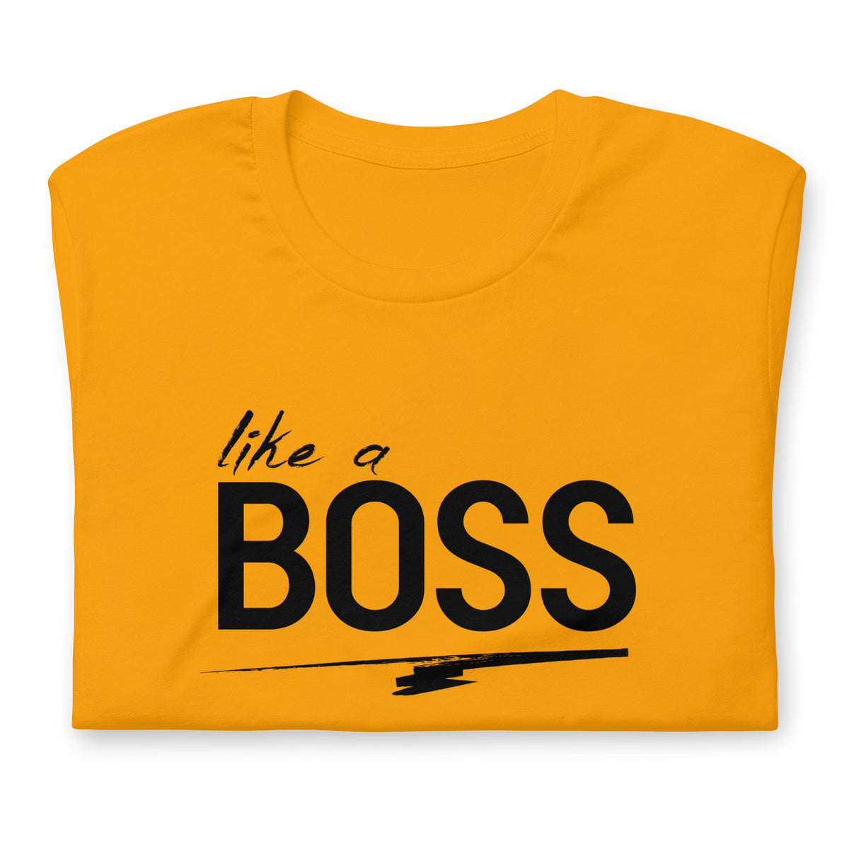 like a BOSS Black Text Plus Size Men's Graphic Tee | Motivational Streetwear Shirt