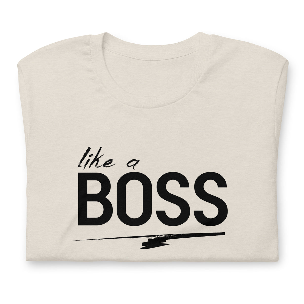 like a BOSS Black Text Men's Graphic Tee | Motivational Streetwear Shirt