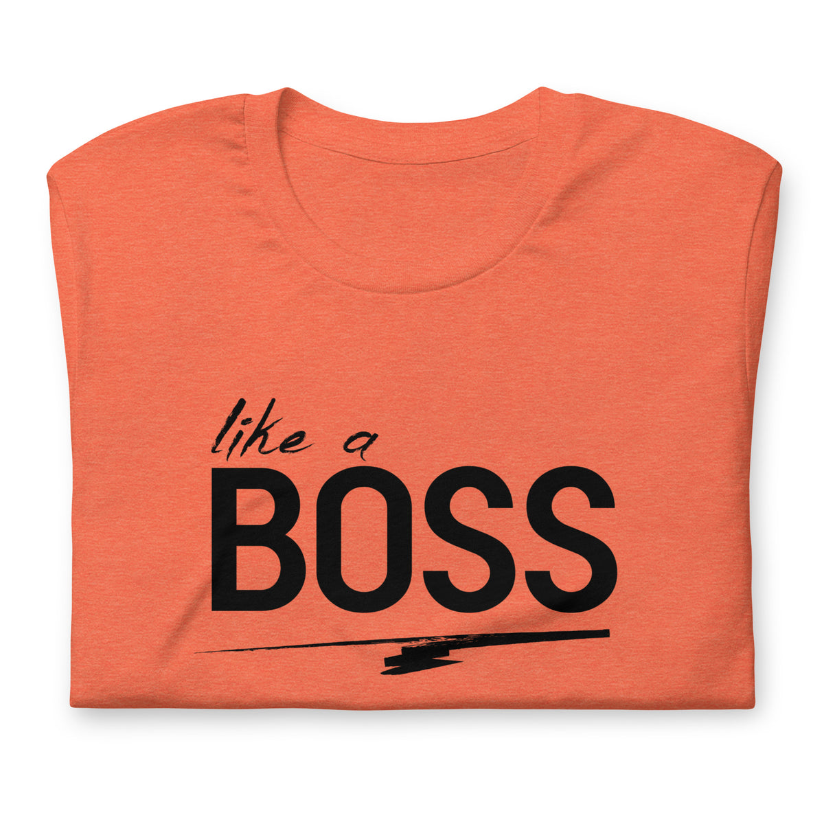 like a BOSS Black Text Plus Size Men's Graphic Tee | Motivational Streetwear Shirt