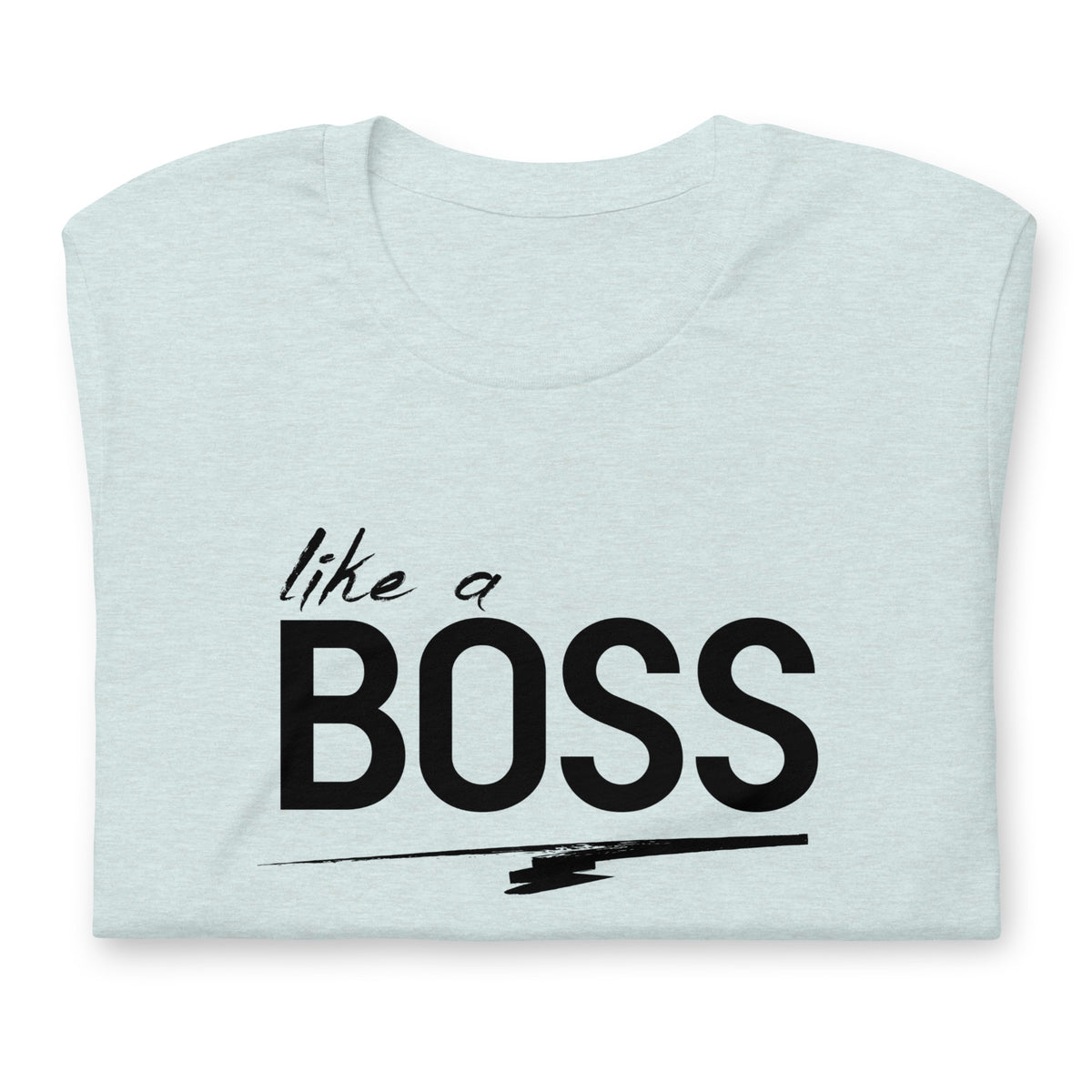 like a BOSS Black Text Plus Size Men's Graphic Tee | Motivational Streetwear Shirt