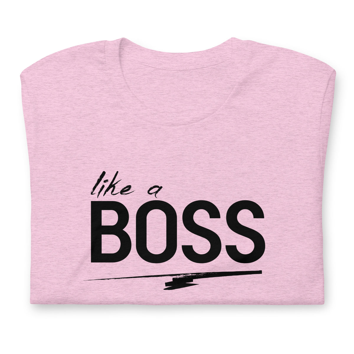 like a BOSS Black Text Plus Size Men's Graphic Tee | Motivational Streetwear Shirt