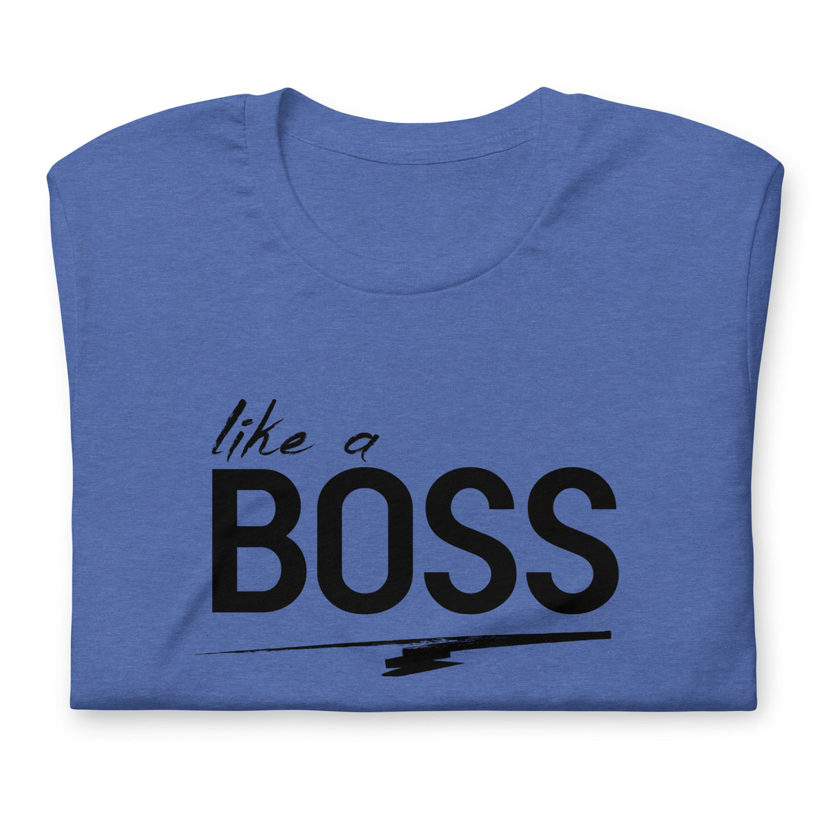 like a BOSS Black Text Plus Size Men's Graphic Tee | Motivational Streetwear Shirt