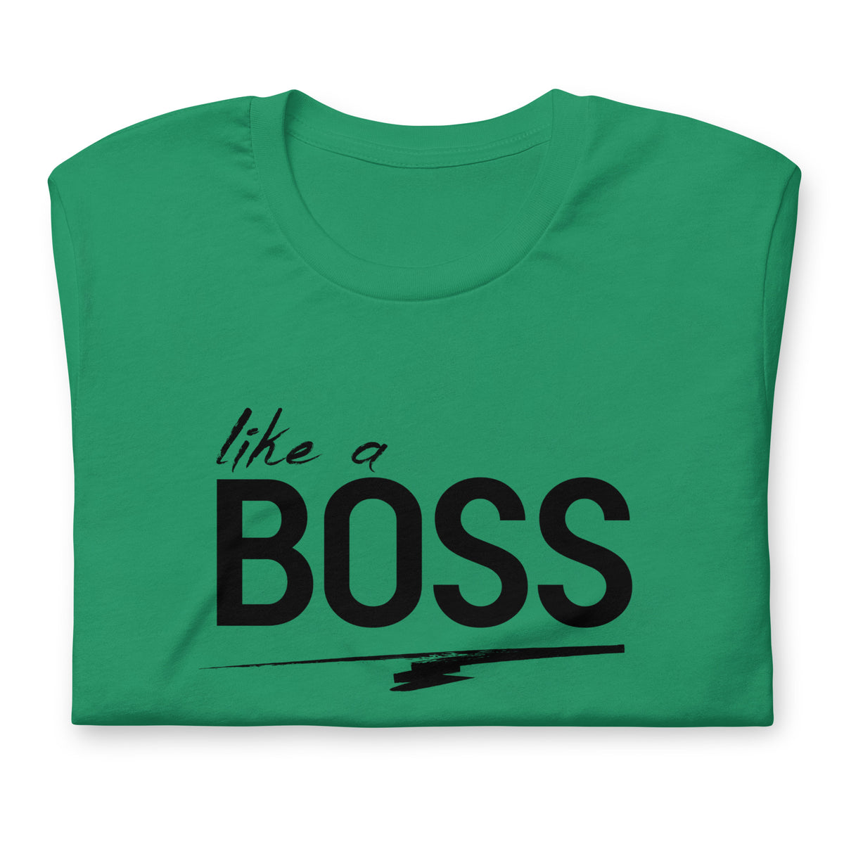 like a BOSS Black Text Plus Size Men's Graphic Tee | Motivational Streetwear Shirt