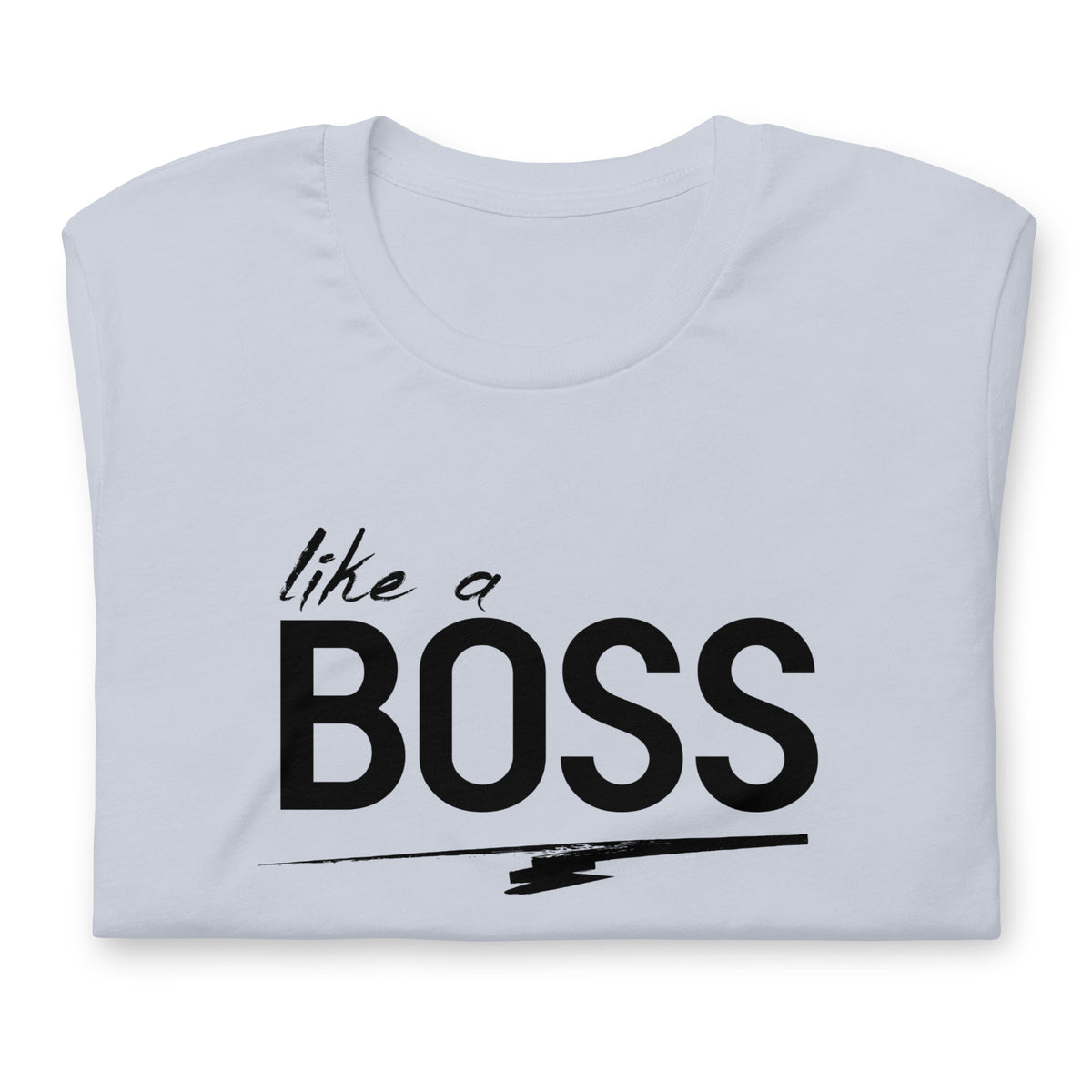 like a BOSS Black Text Plus Size Men's Graphic Tee | Motivational Streetwear Shirt