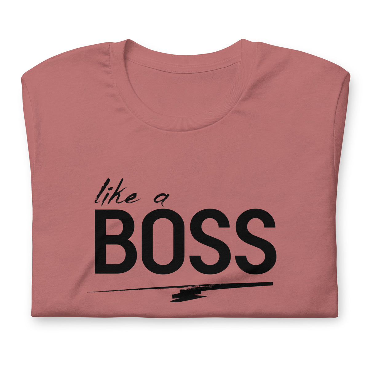 like a BOSS Black Text Plus Size Men's Graphic Tee | Motivational Streetwear Shirt