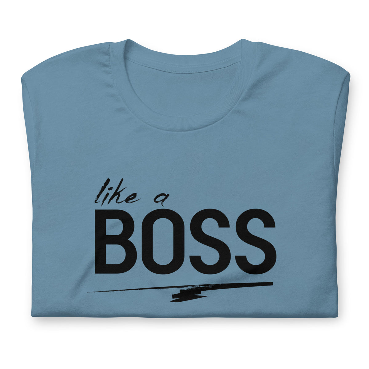 like a BOSS Black Text Men's Graphic Tee | Motivational Streetwear Shirt